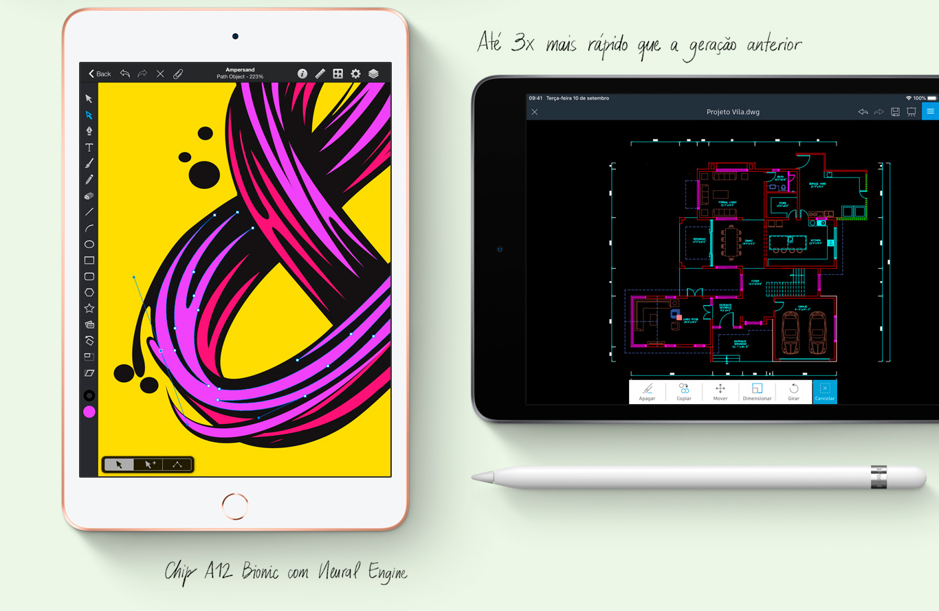 iPad mini 5 Apple, Tela Retina, 64GB, Cinza Espacial, Wi-Fi - MUQW2BZ/A